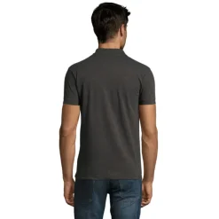 PERFECT Męskie POLO 180g / Charcoal melange S11346-CE-XL