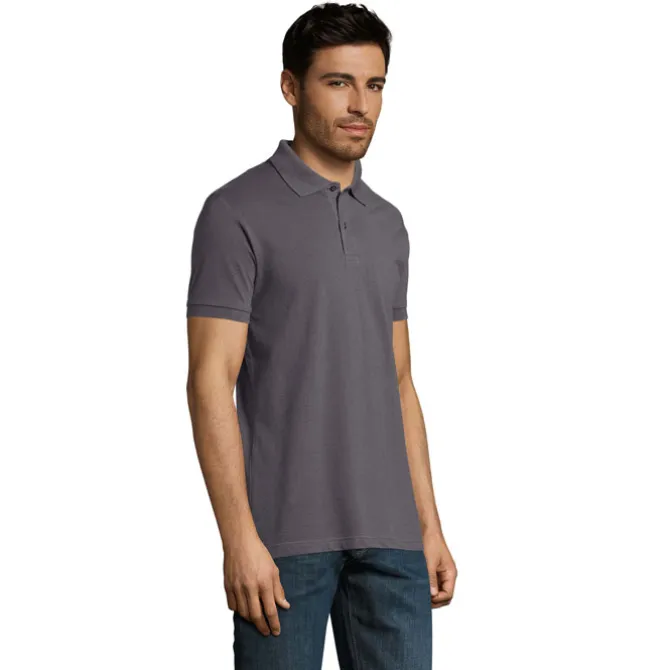 PERFECT Męskie POLO 180g / Ciemny szary S11346-DG-XXL
