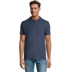 PERFECT Męskie POLO 180g / Denim S11346-DM-M