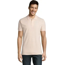 PERFECT Męskie POLO 180g / Kremowy Róż S11346-CP-XL