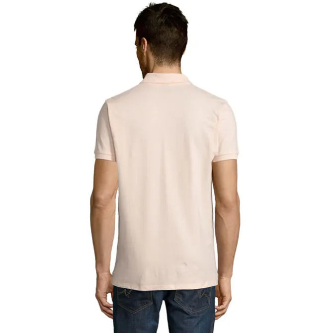 PERFECT Męskie POLO 180g / Kremowy Róż S11346-CP-L