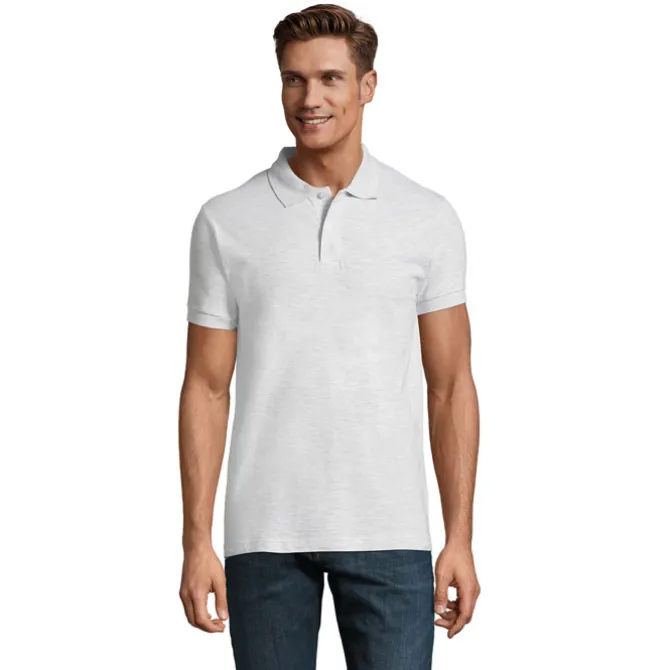 PERFECT Męskie POLO 180g / Popiól S11346-AS-L