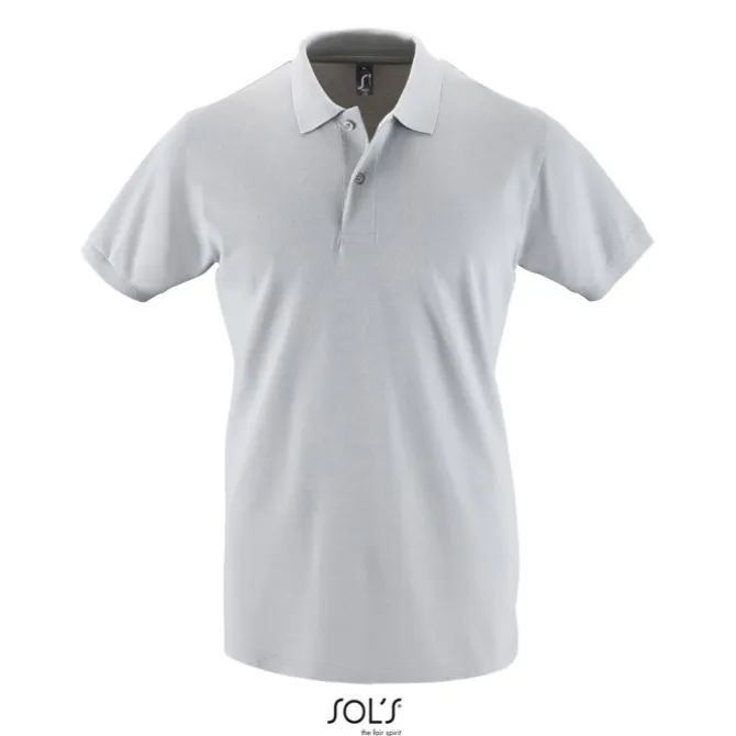 PERFECT Męskie POLO 180g / Pure grey S11346-PG-XXL
