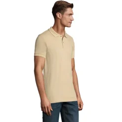 PERFECT Męskie POLO 180g / Sand S11346-SA-L