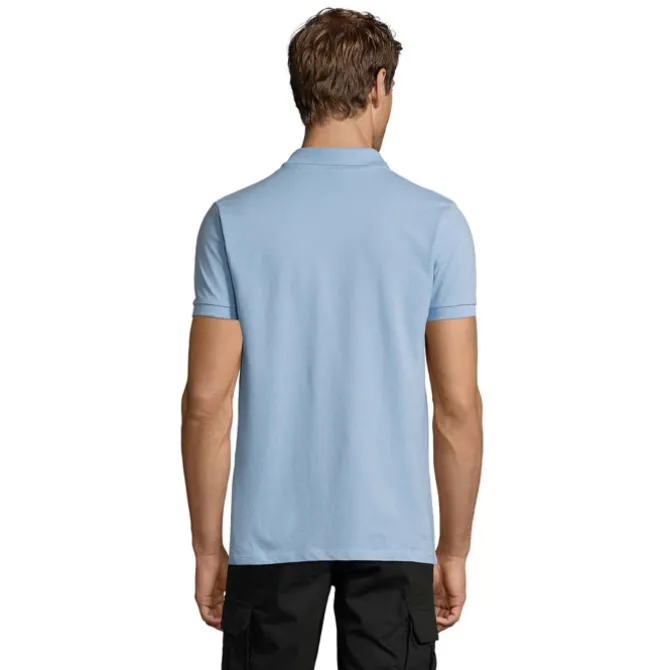 PERFECT Męskie POLO 180g / Sky blue S11346-SP-3XL