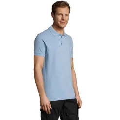 PERFECT Męskie POLO 180g / Sky blue S11346-SP-XXL