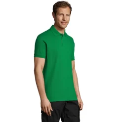 PERFECT Męskie POLO 180g / Zielony S11346-KG-3XL