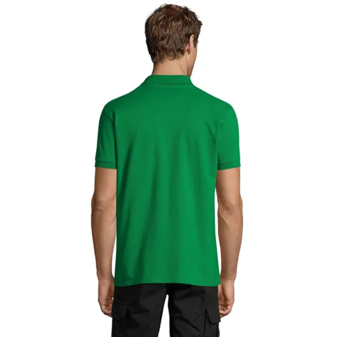 PERFECT Męskie POLO 180g / Zielony S11346-KG-XL