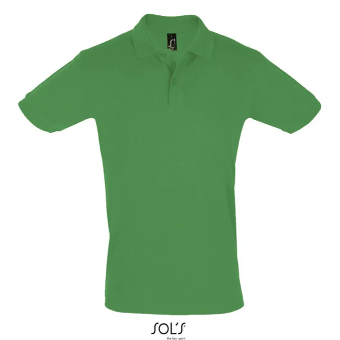 PERFECT Męskie POLO 180g / Zielony S11346-KG-XL