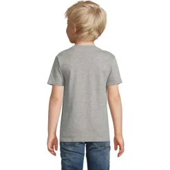 PIONEER Dziecięcy T-SHIRT / Szary melanż S03578-GM-4XL
