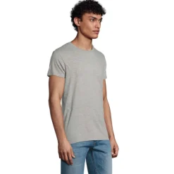 PIONEER MEN T-SHIRT 175g / Szary melanż S03565-GM-3XL