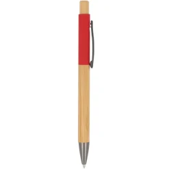 Pióro kulkowe Madrid bamboo / Czerwony LT87752-N0021
