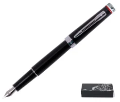 Pióro wieczne EXO Husaria Polska, czarny korpus, motyw flagi, wykończenia chromowane, etui Husaria / Czarny EXP1020.HPCTFP-CZ