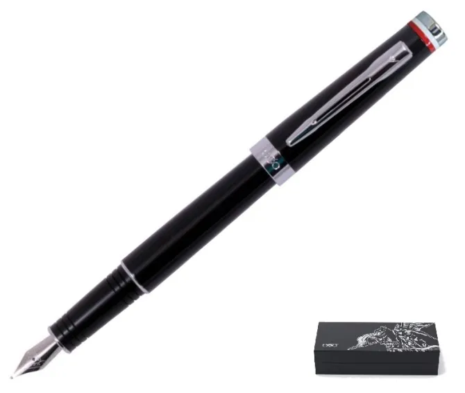 Pióro wieczne EXO Husaria Polska, czarny korpus, motyw flagi, wykończenia chromowane, etui Husaria / Czarny EXP1020.HPCTFP-CZ