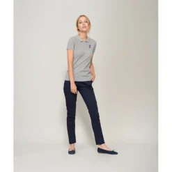 PLANET Damskie POLO 170g / Grey melange S03575-GY-XXL