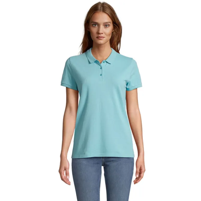 PLANET Damskie POLO 170g / Pool Blue S03575-BP-M