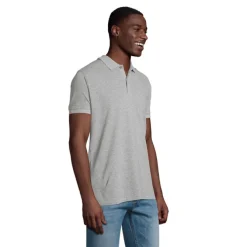 PLANET Męskie POLO 170g / Grey melange S03566-GY-5XL