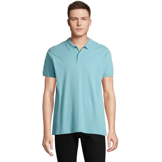 PLANET Męskie POLO 170g / Pool Blue S03566-BP-L