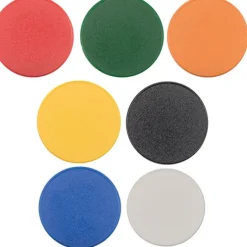 Plastikowe żetony na imprezy, śred. 3,5 cm / Evy / Pomarańczowy IP37050732