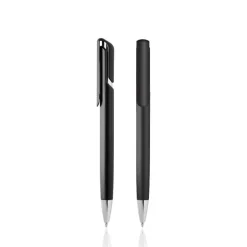 Plastikowy długopis w metalicznym kolorze / Elli / Czarny IP13145611