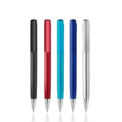 Plastikowy długopis w metalicznym kolorze / Elli / Royal blue IP13145664
