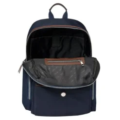 Plecak Button Navy & Brown / Granatowy FTP426N