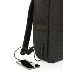 Plecak chroniący przed kieszonkowcami Swiss Peak AWARE™ RPET / Czarny P763.131