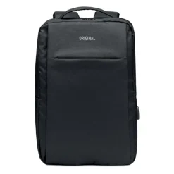 Plecak na komputer z 300D RPET / Czarny MO6328-03