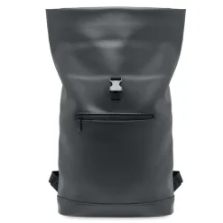 Plecak na laptopa PU rolltop / Czarny MO2230-03