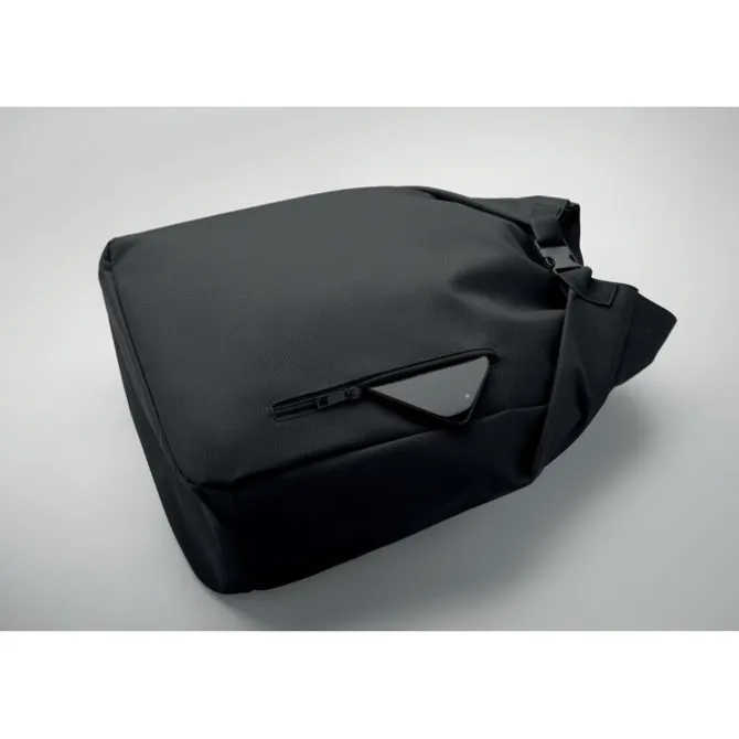 Plecak na laptopa 15'' rolltop / Czarny MO2969-03
