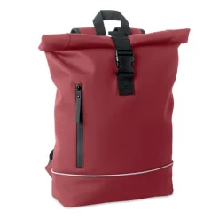 Plecak na laptopa 15" rolltop PU / Burgund MO2581-02