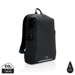 Plecak na laptopa Swiss Peak AWARE™, ochrona RFID / Czarny P763.161