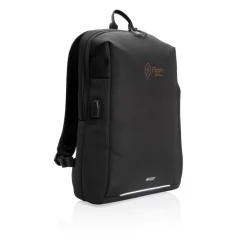 Plecak na laptopa Swiss Peak AWARE™, ochrona RFID / Czarny P763.161