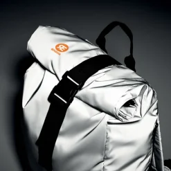 Plecak odblaskowy Rolltop / Srebrny mat MO2056-16