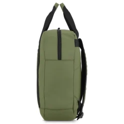 Plecak z powłoką PU, wykonany z materiału R-PET 600D, 27,5 x 12 x 37,5 cm, 12 l / Oliwkowa zieleń LT95362-N0043