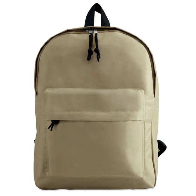 Plecak z zewnętrzną kieszenią / Beżowy KC2364-13