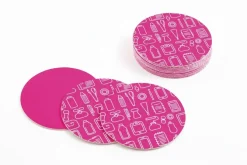 Podkładka beermat fi 100mm - dwustronna / Wielokolorowy OMPO0203