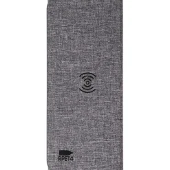 Podkładka pod mysz RPET, ładowarka bezprzewodowa 10W / Szary V1542-19