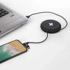 Podróżny podświetlany kabel SCX.design C18 / Czarny 2PX00490