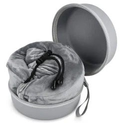 Poduszka podróżna z pianki z pamięcią kształtu i pokrowcem z pianki EVA / Szary LT92743-N0061
