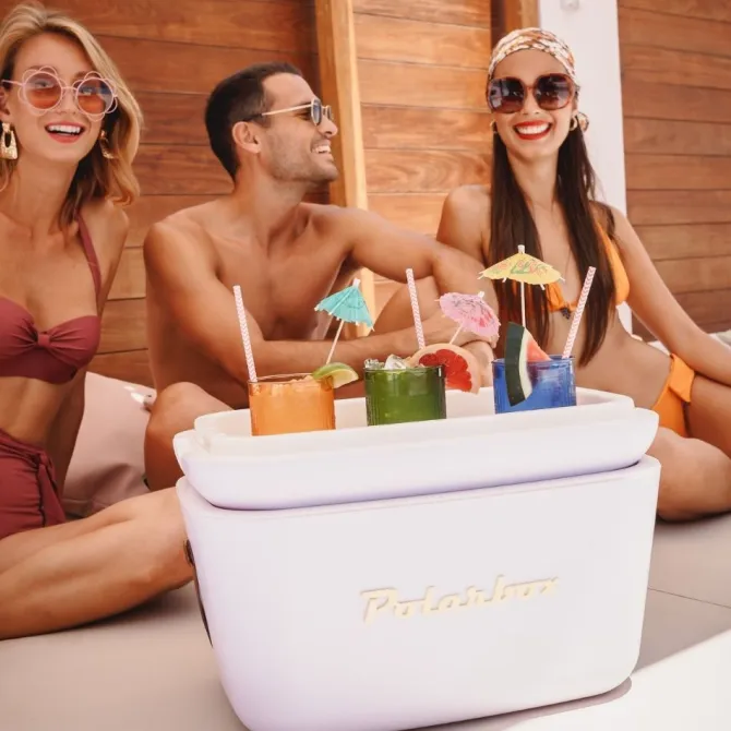 Polarbox lodówka 12L / Oliwkowa Zieleń – Złoty PBX129315