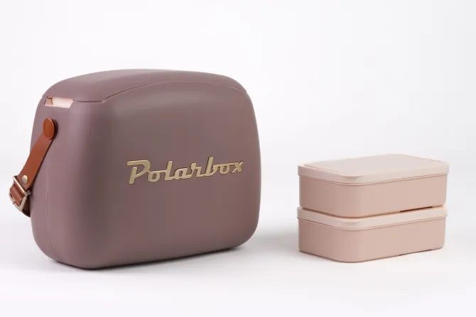 Polarbox lodówka 6L z 2 pojemnikami / Mauve (Fioletowy) – Złoty PBX69347