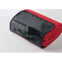 Polarowy koc piknikowy / Czerwony MO2978-05