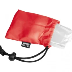 Ponczo przeciwdeszczowe RPET GEORG / Czerwony 4378805