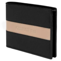 Portfel karty Delano Taupe & Black / Beżowy NLW406X