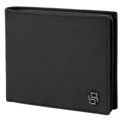 Portfel na karty Double B Saffiano Grey / Czarny HLY526A
