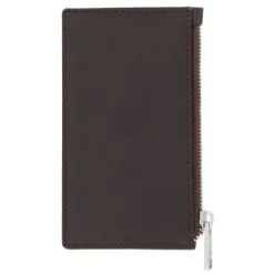 Portfel na karty z zamkiem Classic Smooth Brown / Brązowy HLK503Y