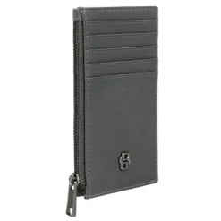 Portfel na karty z zamkiem Double B Saffiano Grey / Szary HLK526H