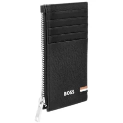 Portfel na karty z zamkiem Iconic Black / Czarny HLK521A