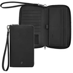Portfel podróżny Double B Saffiano Grey / Czarny HLL526A